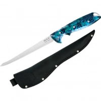 Филейный нож Buck 035 Abyss Fillet Knife Kryptek Neptune Camo 0035CMS34, сталь 420HC, рукоять пластик купить в Новороссийске