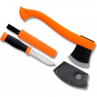 Набор Morakniv Outdoor Kit Orange, нож Morakniv 2000 нержавеющая сталь, цвет оранжевый + топор купить в Новороссийске