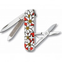 Нож перочинный Victorinox Edelweiss 0.6203.840 58мм 7 функций дизайн рукояти Эдельвейс купить в Новороссийске