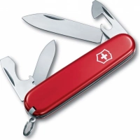 Нож перочинный Victorinox Recruit, сталь X55CrMo14, рукоять Cellidor®, красный купить в Новороссийске