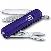 Нож Victorinox Classic SD Colors, Persian Indigo (0.6223.T29G) фиолетовый полупрозрачный, 7 функций 58мм купить в Новороссийске